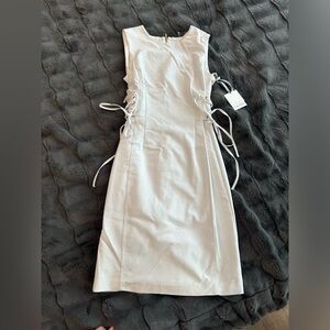Calvin Klein NWT Chic White Sleeveless Dress